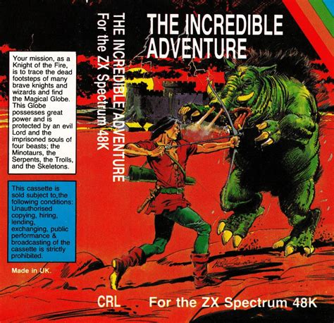 Incredible Adventure At Spectrum Computing Sinclair Zx Spectrum Games