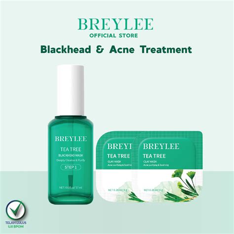 Jual BREYLEE Blackhead Mask Step 1 2pcs Clay Mask Varian Tea Tree