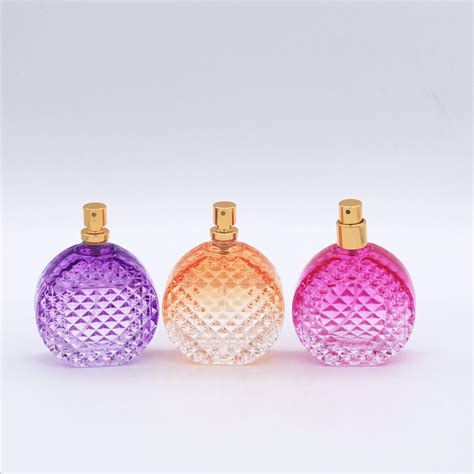 Design Gradual Coating Purple Color Round 100ml Clear Perfume Spray