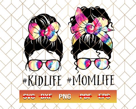 Mom Life Kid Life Svg Png Pdf Cricut Cricut Svg Etsy