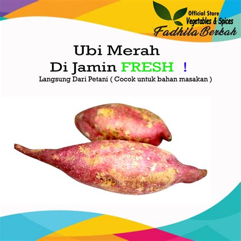 Jual Ubi Merah Segar Asli Original Hasil Bumi Dengan Berat 1 Kg