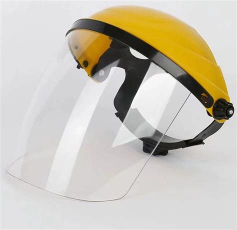 High Quality Face Shield Clear Lens Yellow Browguard With Visor China