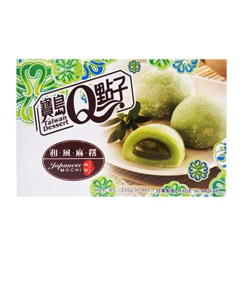 Taiwan Dessert Q Green Tea Mochi 210g Haisue