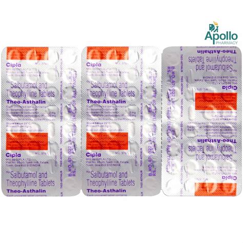 Theo Asthalin Tablet 30s Price Uses Side Effects Composition