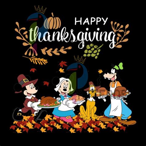 Happy Thanksgiving Mickey Family Dinner Svg, Trending Svg | Happy ...