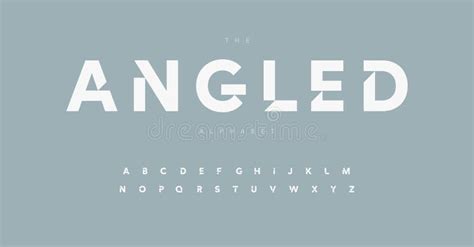 Geometric Alphabet Letter Font Modern Logo Letters Inner Cut Serifs