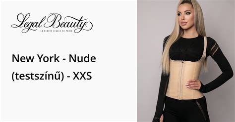 New York Cipzáros alakformáló fűzős mellény Nude testszínű XXS Legal Beauty
