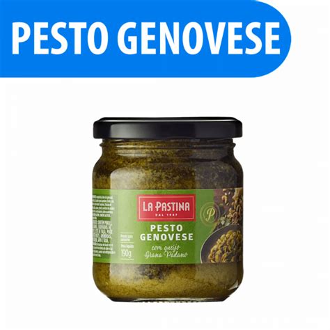 Na Laticinios Piramide Tem Molho Pesto Genovese C Queijo Grana Padano