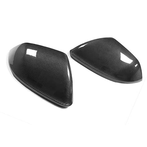 Replacement Rearview Side Mirror Covers Cap For Audi 18 22 Q8 Rsq8 Lamborghini Urus Dry Carbon