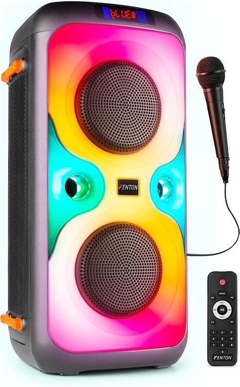 Fenton Boombox Partybox Karaoke Box Mit Mikrofon Musikbox