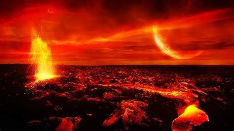 Flames Outer Space Planets Fire Wallpapers Hd Desktop And Mobile