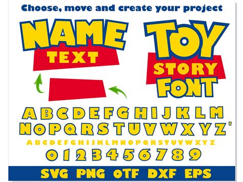 Toy Story Font SVG Cricut, Toy Story Font png, Toy Story Fon - Inspire ...