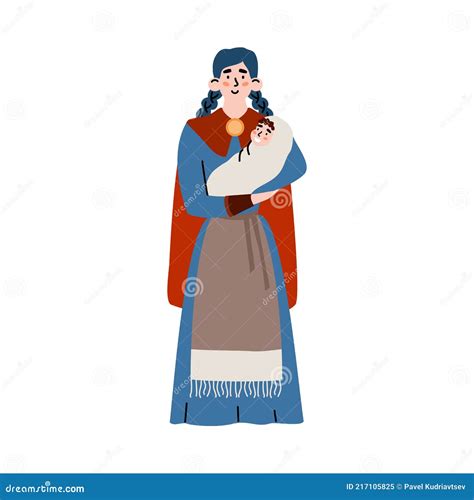 Medieval Peasant In Hat And With Sack Cartoon Vector Cartoondealer