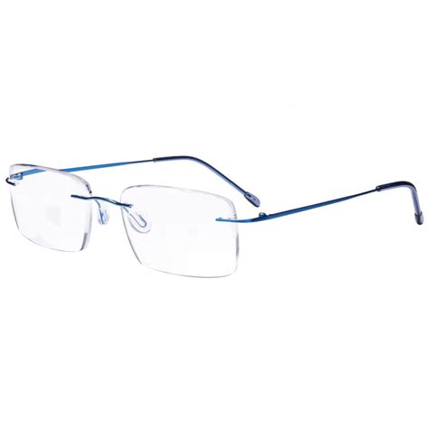 Frameless Reading Glasses for Men Reading-Rectangle Rimless