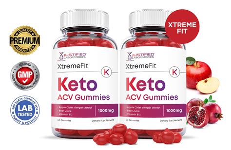 Xtreme Fit Keto Premium Acv Gummies 1000mg Dietary Supplement 2 Pack