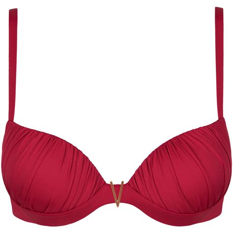 Lisca Push Up Badeanzug Top Mit Mehreren Positionen Isola Rossa Rot Kleidung Bikini Ober Und