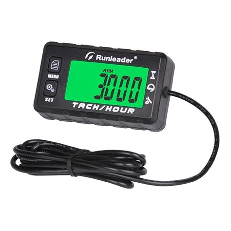 Runleader Digital Tach Hour Meter For Small Engine Larger Lcd Multi