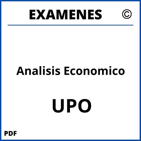 Examenes Analisis Economico Upo