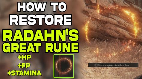 Elden Ring Radahn S Great Rune How To Restore Great Rune Divine