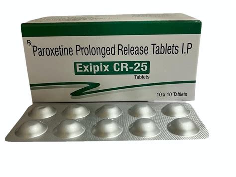 Exipix Cr Mg Tablets Paroxetine Cr Mg Tablets At Rs Box Paxil