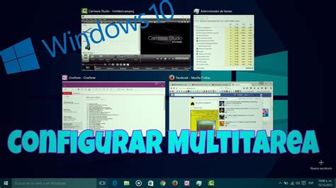 Como Configurar La Multitarea En Windows 10 Youtube