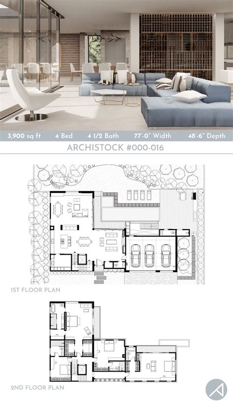 Modern Contemporary Farmhouse Plan | Modern farmhouse plans, Modern ...