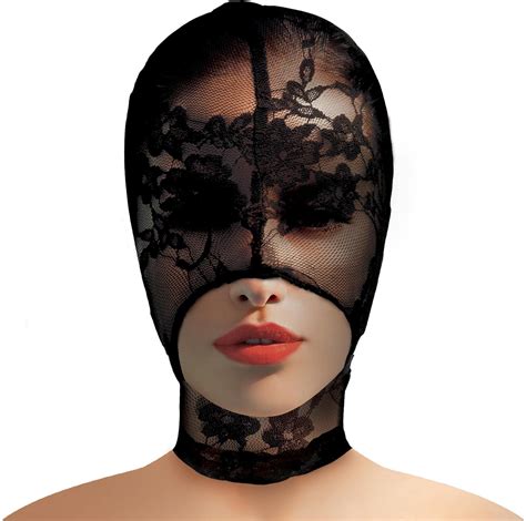 Master Series Lace Seduction Bondage Hood Bdsm Mask And