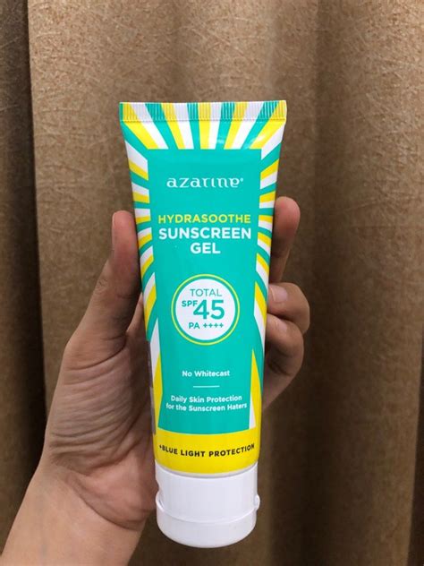 Azarine Hydrasoothe Sunscreen Gel Spf Pa New Formula Kesehatan