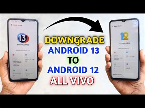 How To Downgrade Android 13 To Android 12 In ALL VIVO Funtouch OS 13