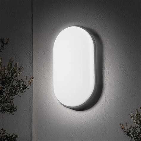 Buy 14w Led 4000k Ip54 Flush Wall Ed Oval Bulkhead Light Fitting With