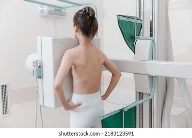 Hospital Radiology Room Xray Machine Fluorography Stock Photo