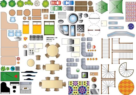 Furniture Plan Symbols - 2D Resources - ShareCG