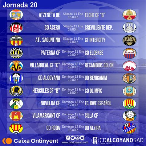 CD Alcoyano SAD On Twitter Estos Son Los Horarios Oficiales De La