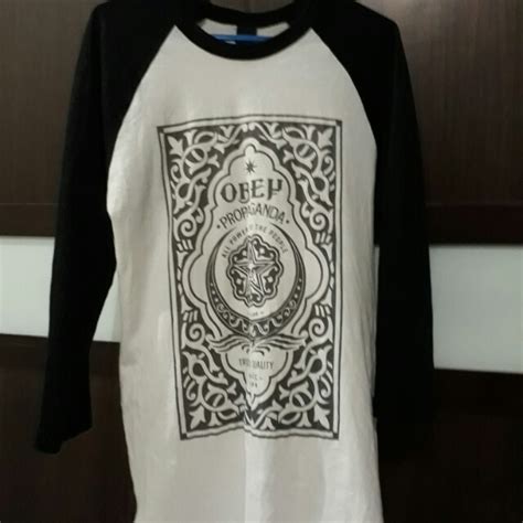 Obey Propaganda Three Quarter Shirt Men S Fashion Tops Sets