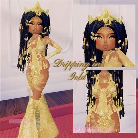 DTI Dripping In Gold Inspo In 2024 Aesthetic Roblox Royale High