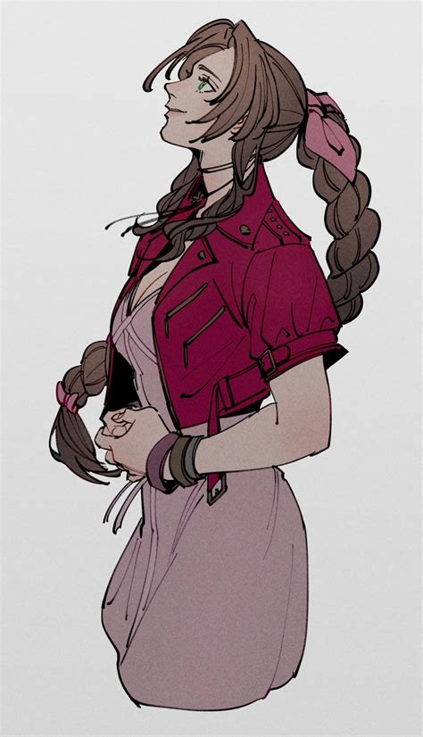 Aerith Gainsborough Final Fantasy And 2 More Drawn By Oimo Oimkimn