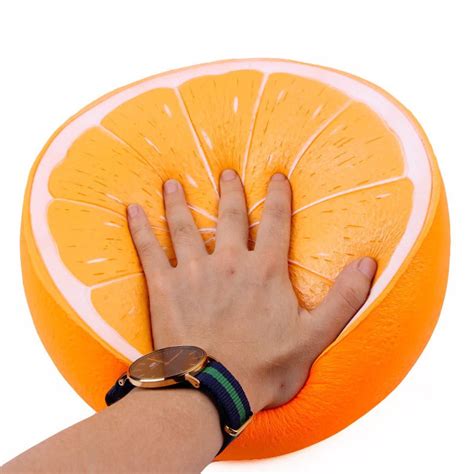 Jual 25cm Super Giant Orange Jumbo Squishy Slow Rising Soft Squeeze