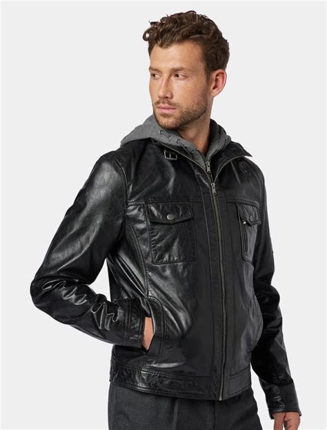 Shop Mens Leather Jacket With Hood [New Edition For Winter]