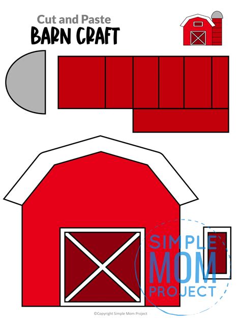 barn pattern printable 1