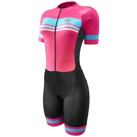 Macaquinho De Ciclismo Barbedo Brotas Feminino Rosa E Preto Bike Point