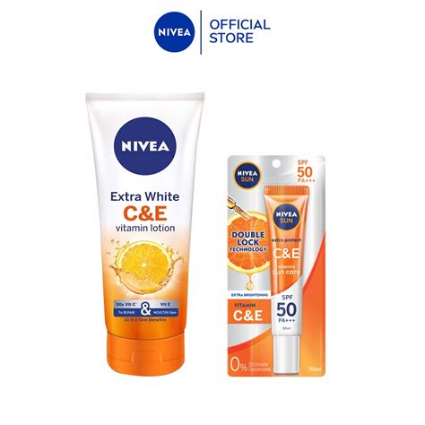 Nivea Extra Bright C E Vitamin Lotion Ml Nivea C E Sun Protect