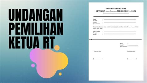 Detail Contoh Surat Undangan Pemilihan Ketua Rt Koleksi Nomer 28