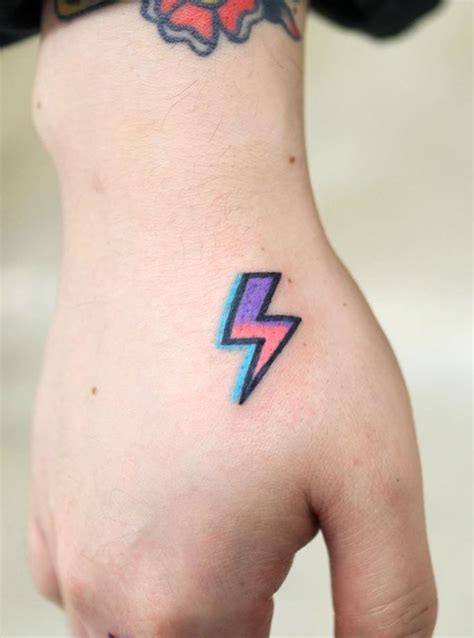 Colorful Lightning Tattoo Lightning Tattoo Lightening Tattoo Lightening Bolt Tattoo