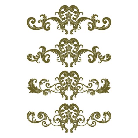 Classic Vitage Wedding Ornaments Frames Separator Elements Classic