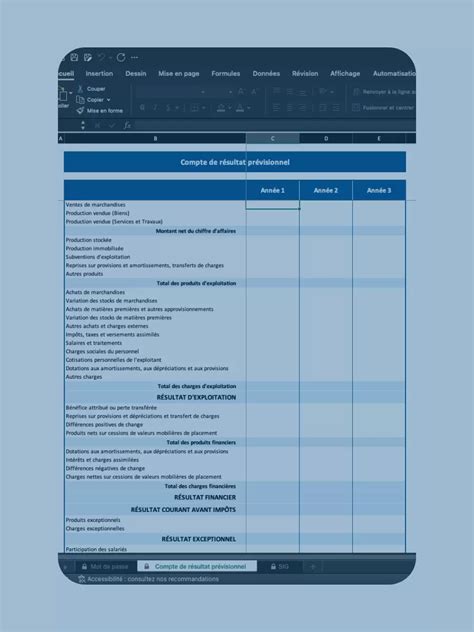 Comment Faire Un Compte De R Sultat Pr Visionnel Sur Excel