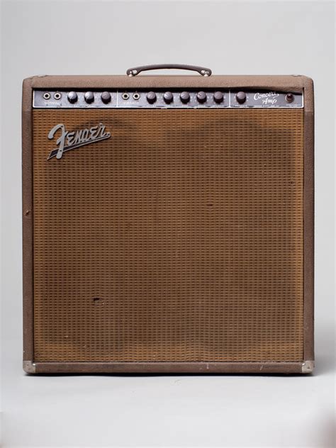 1962 Fender Concert Brownface Amplifier Tr Crandall Guitars