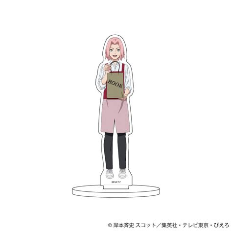 キャラアクリルフィギュア「naruto＆boruto」58春野サクラ 書店員ver描き下ろしイラスト（アクスタ）｜アニメ・キャラクター