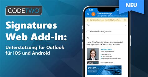 Direkt In Outlook Mobile Hinzugef Gte Signaturen