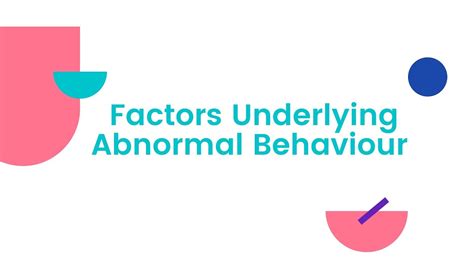 Class 12 Psychology Understanding Abnormal Behaviour Factors