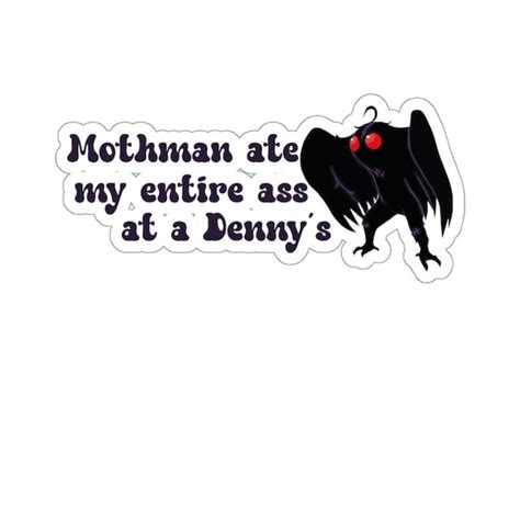 Mothman Ate My Entire Bumper Sticker - Etsy